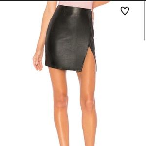 Superdown Trinity Faux Leather Skirt
